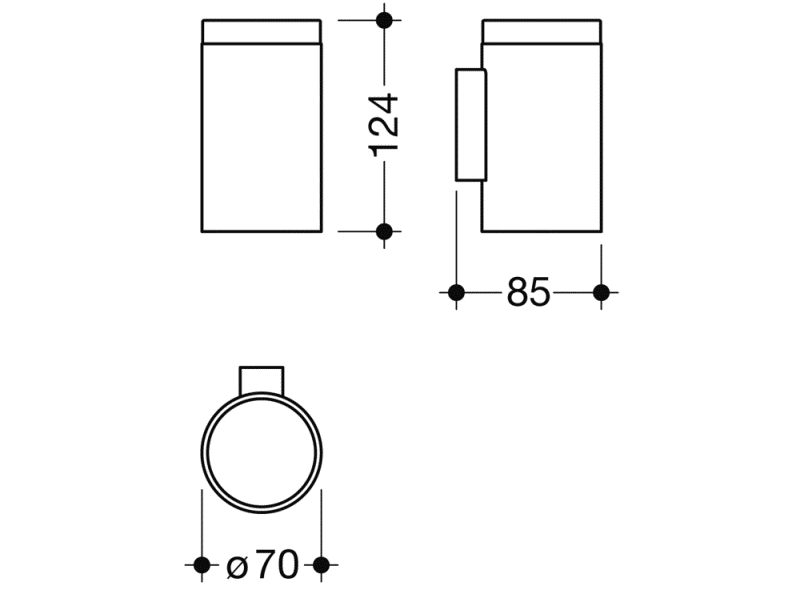 162.04.11060 Кружка с держателем HEWI System 900 - Вид №6