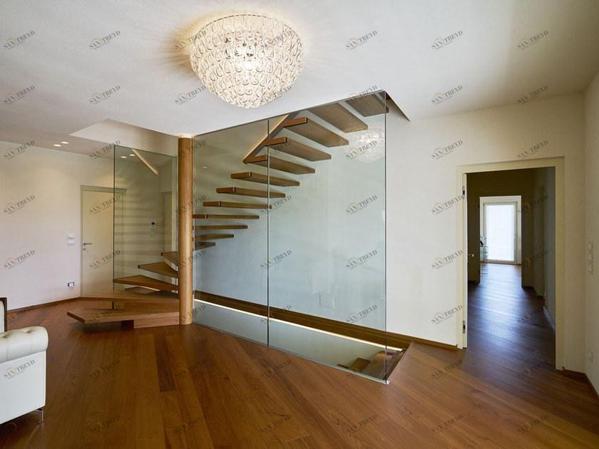 Siller Treppen Консольная лестница из дерева и стекла sun-id-1448336