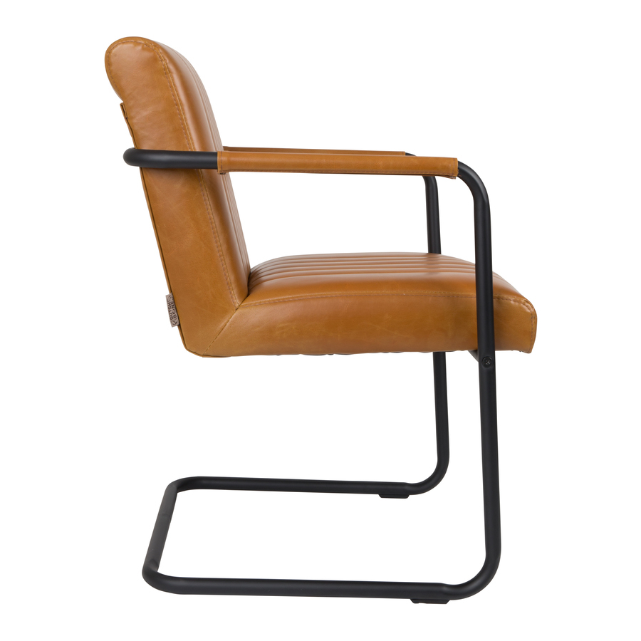 Кресло Stitched светло-коричневое Dutchbone 1200117 - Вид №2