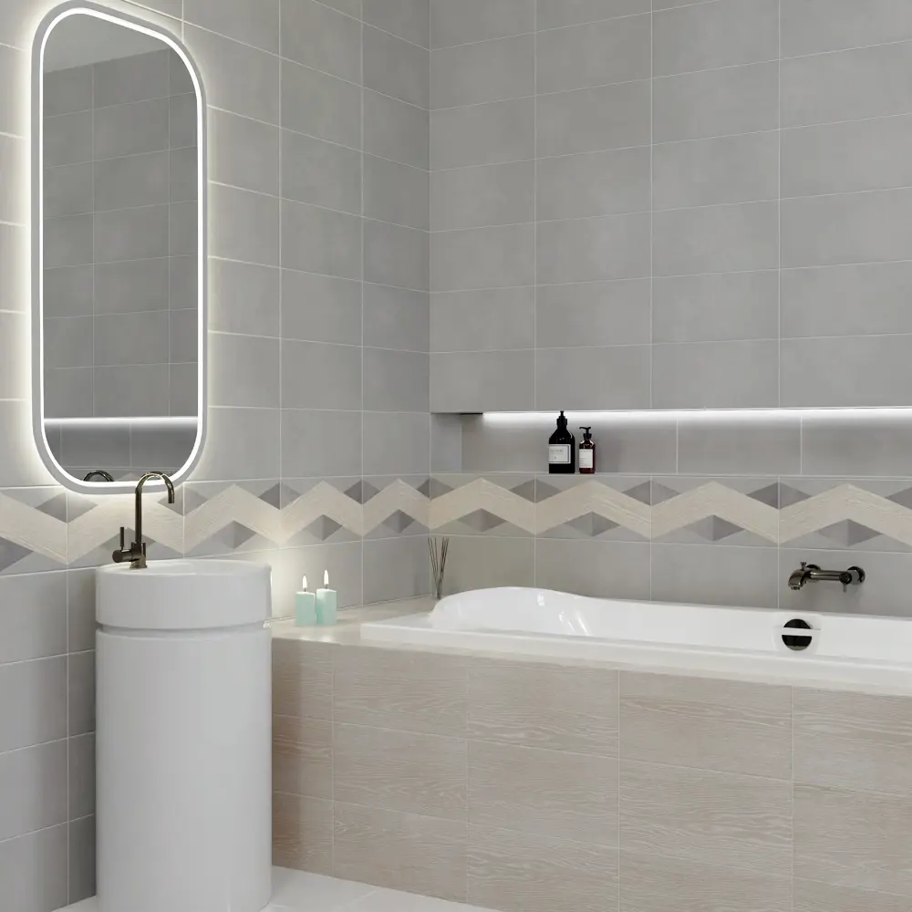 Плитка настенная Mersey Wood A0554D14101 20x40 см 1.6 м² матовая цвет бежевый 89352907 STLM-2055225 Santreyd - Вид №5