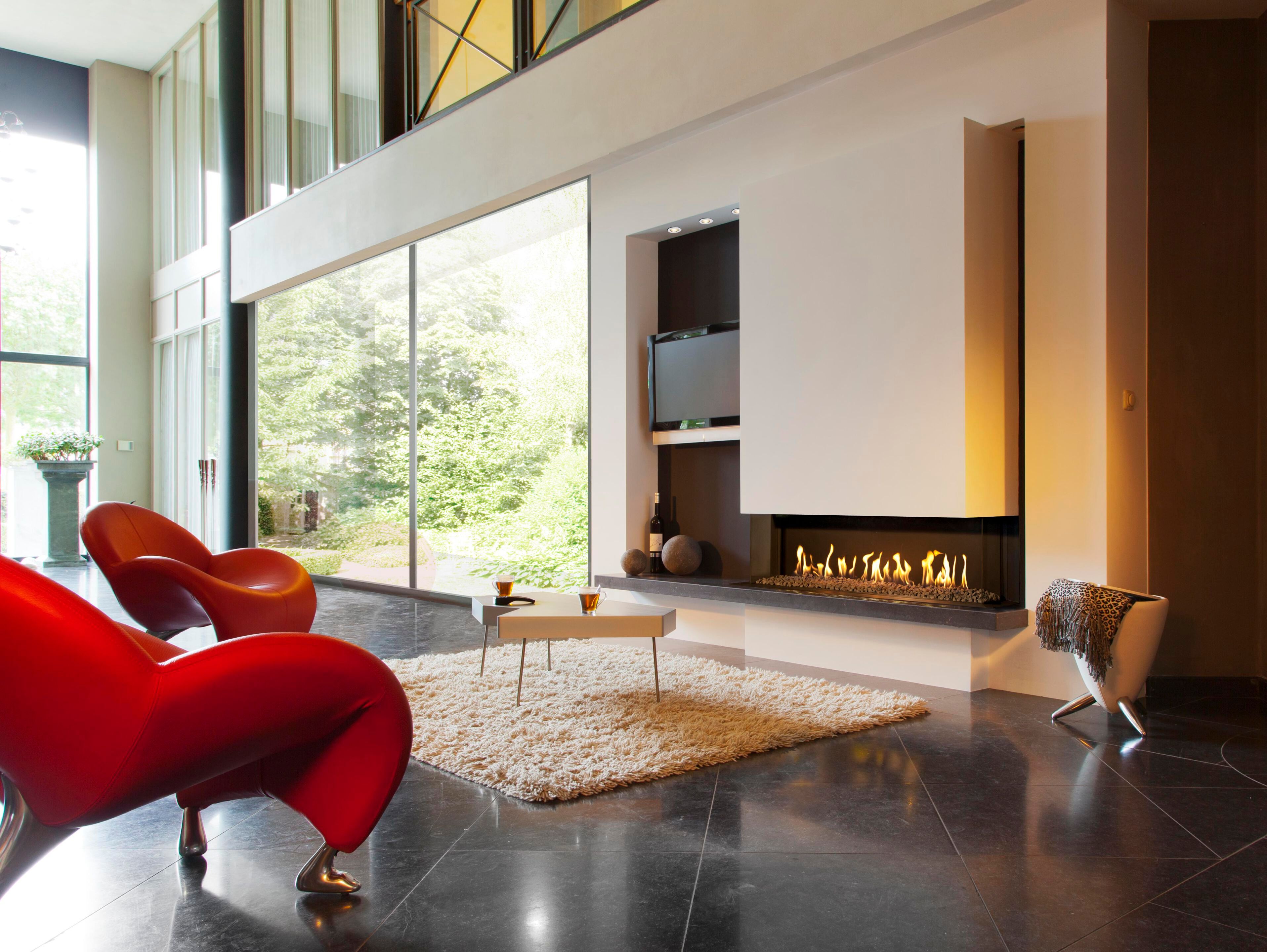 Настенный газовый камин с тройным фасадом KALFIRE G110/37S ARCH-00106949 - Вид №2