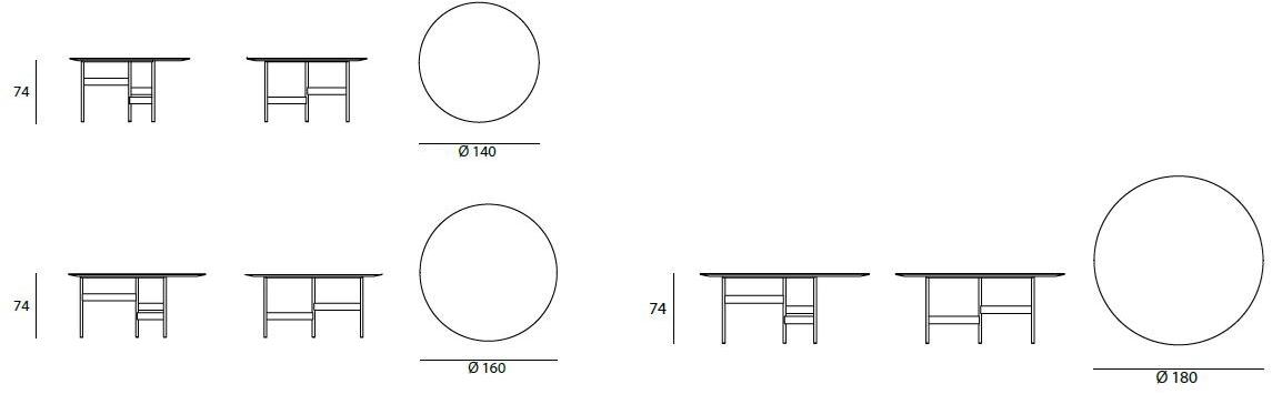 Living Divani Круглый стол из стали и стекла sun-id-1424803 - Вид №10