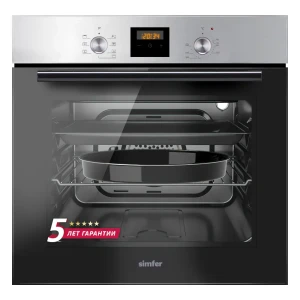 91934112 Электрический встраиваемый духовой шкаф Simfer B6EM56024 60х59.5х56.5 см цвет серебристый STLM-1532335