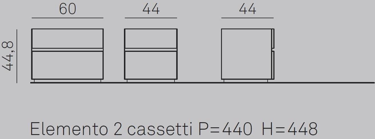 Gruppo Tomasella Прикроватная тумбочка из лакированной древесины с ящиками Replay sun-id-1430001 - Вид №8