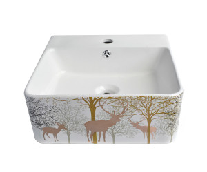 92702309 Раковина Golden Deer, 400x420x155 мм STLM-0534272 BRONZE DE LUXE