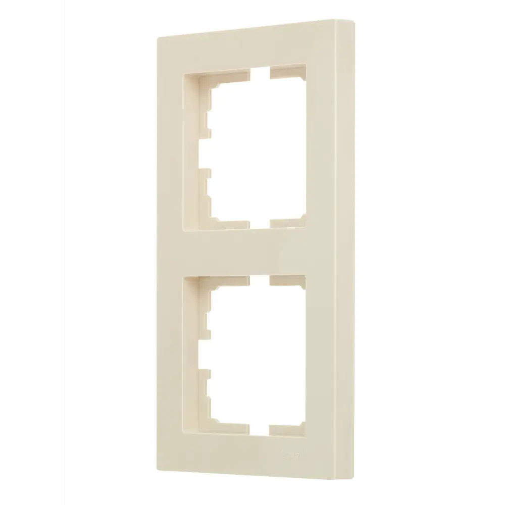 Рамка Lezard Karina Life 2-постная влагозащищенная кремовая 89337199 STLM-1564187