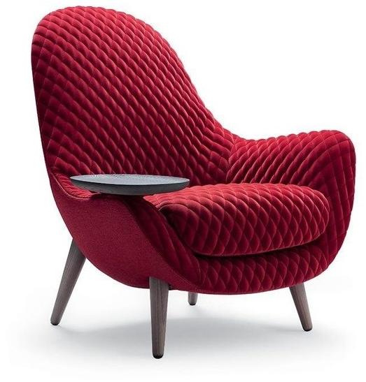 Poliform Кресло с обивкой из ткани с подлокотниками Mad sun-id-1462209 - Вид №2