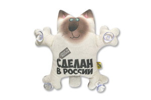 16413956 Игрушка в авто Кот Автозащитник, Сделан в России 20аси39ив-5 Штучки, к которым тянутся ручки
