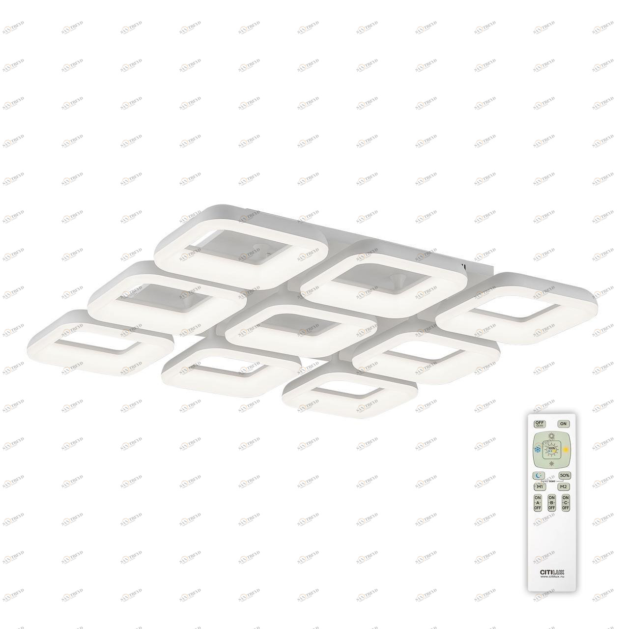 Потолочная светодиодная люстра Citilux Паркер CL225290R CITILUX ДИЗАЙНЕРСКИЕ, ПАРКЕР 222766 Белый 