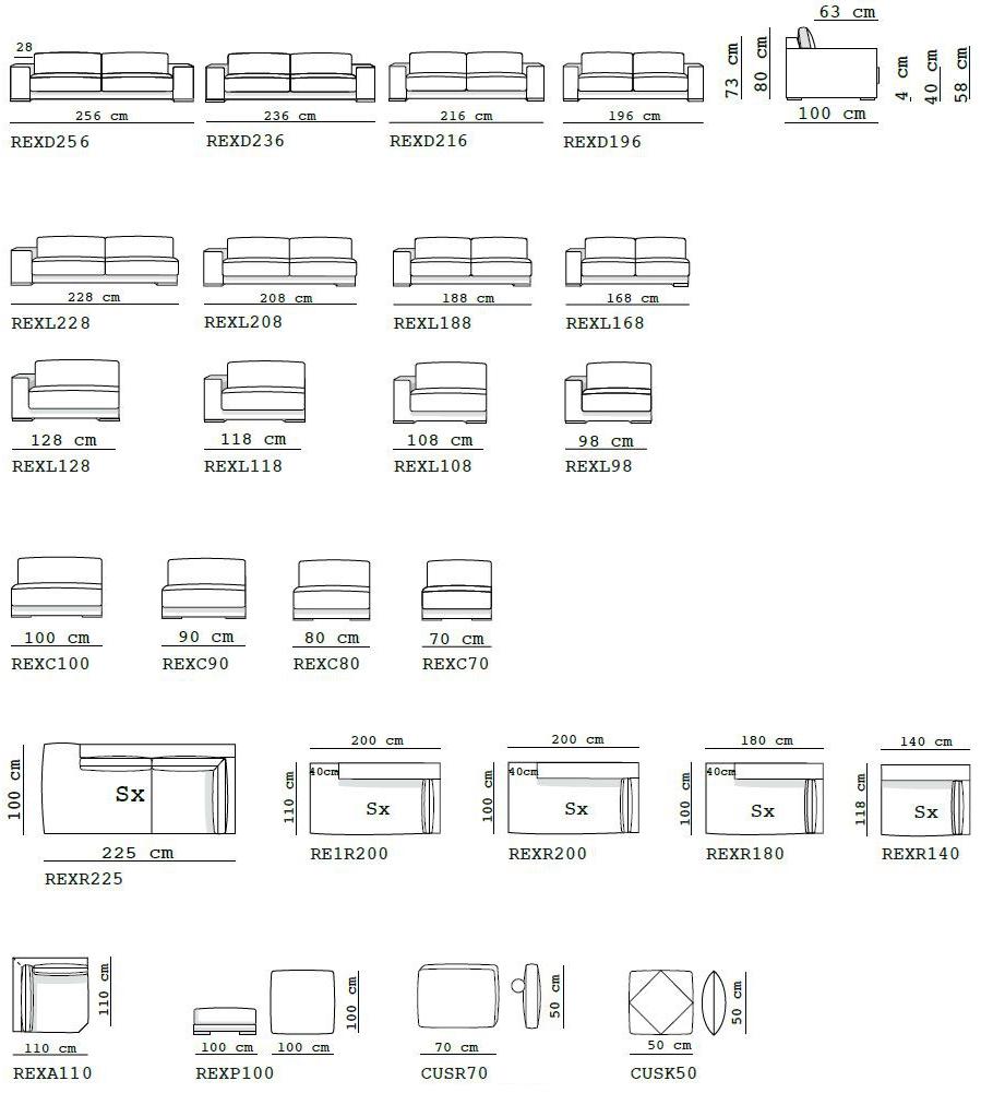 Flexstyle Модульный угловой диван из ткани Rex sun-id-1453916 - Вид №2