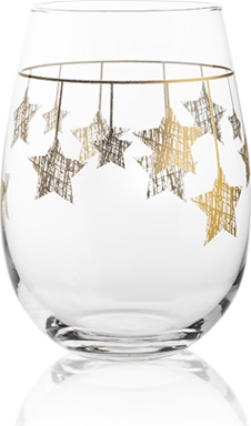 10629850 KROSNO Набор стаканов для воды Krosno "Золотые звезды" 500мл, 6 шт Стекло 