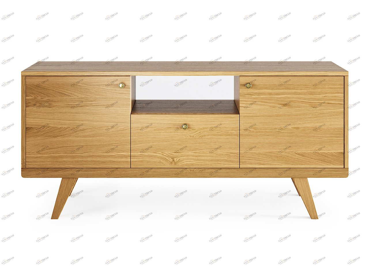 Тумба под телевизор с ящиком светло-коричневая Thimon THE IDEA  210225 Бежевый 