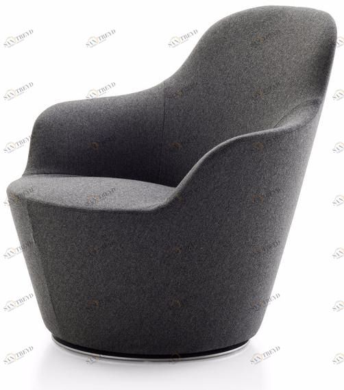 B&B Italia Кресло из ткани с подлокотниками Harbor Ha80b