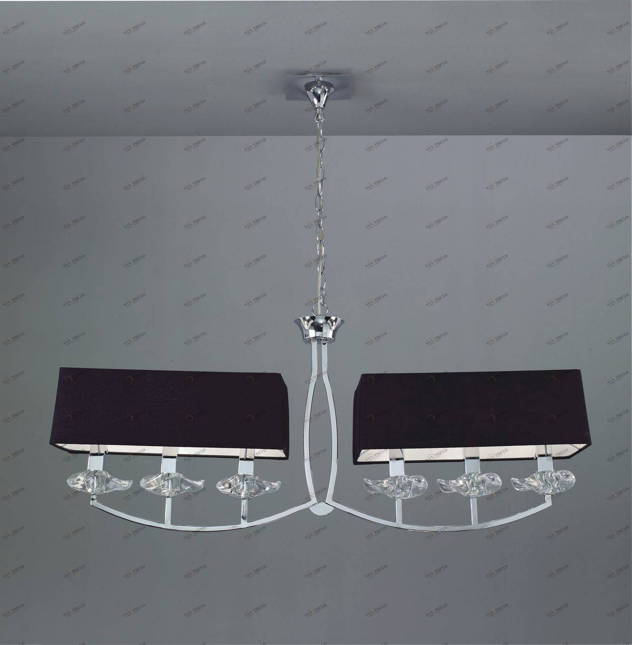 Подвесная люстра Mantra Akira 0781 MANTRA ДИЗАЙНЕРСКИЕ, AKIRA 055858 Черный 