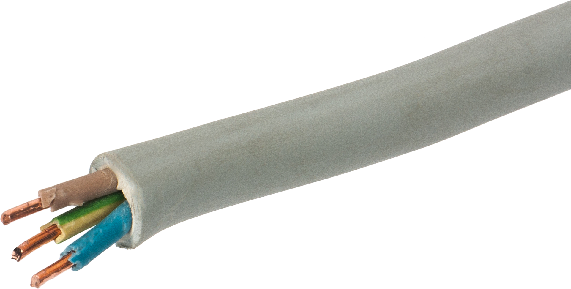 82259079 Кабель NYM 3x2.5 мм 10 м ГОСТ цвет серый STLM-0023404 АЛЬФАКАБЕЛЬ