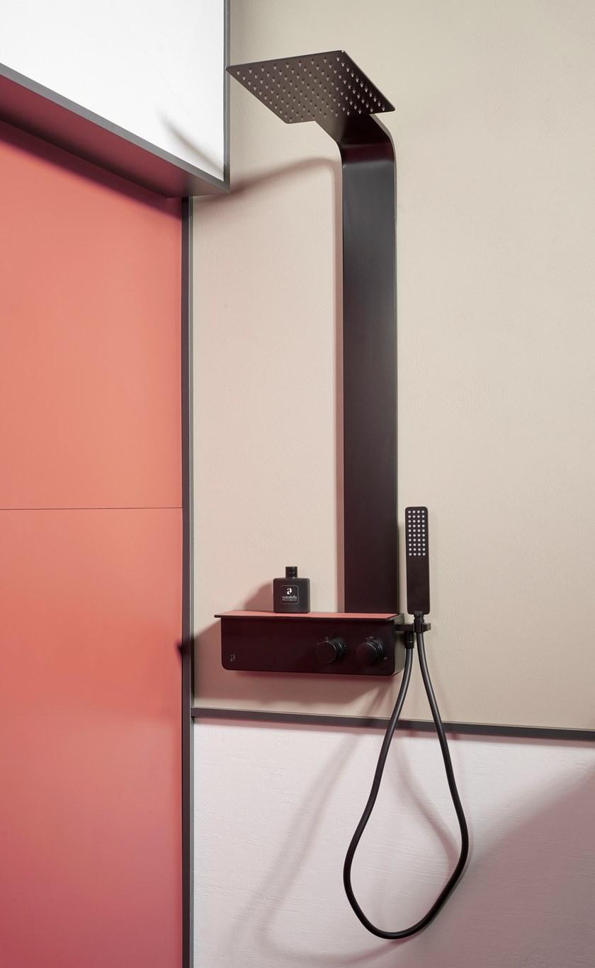 Acquabella Настенная душевая стойка из Акрона © и алюминия sun-id-1504892 - Вид №4