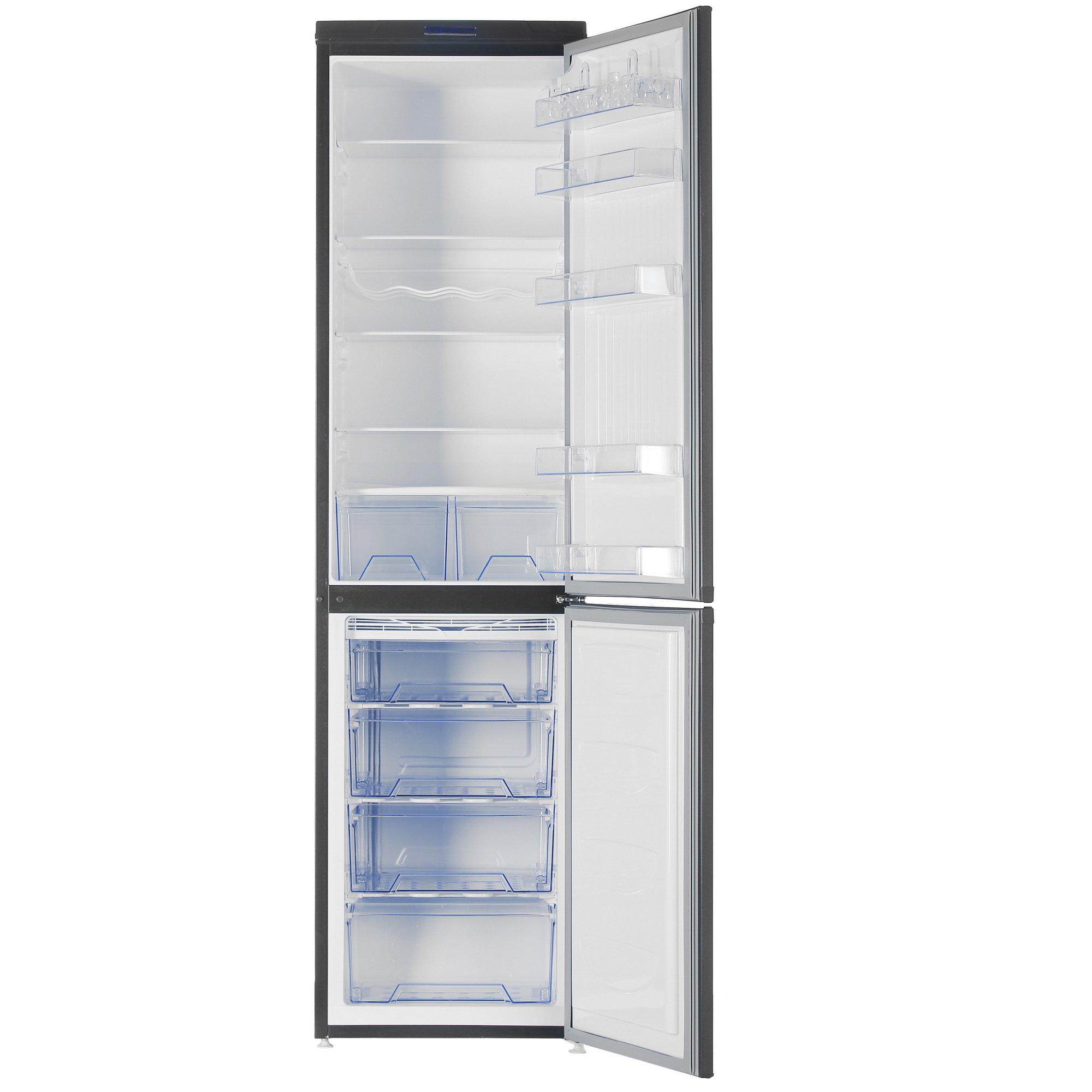 1229516 Холодильник с морозильником   DON R-299 G черный STDN-0103380 - Вид №1