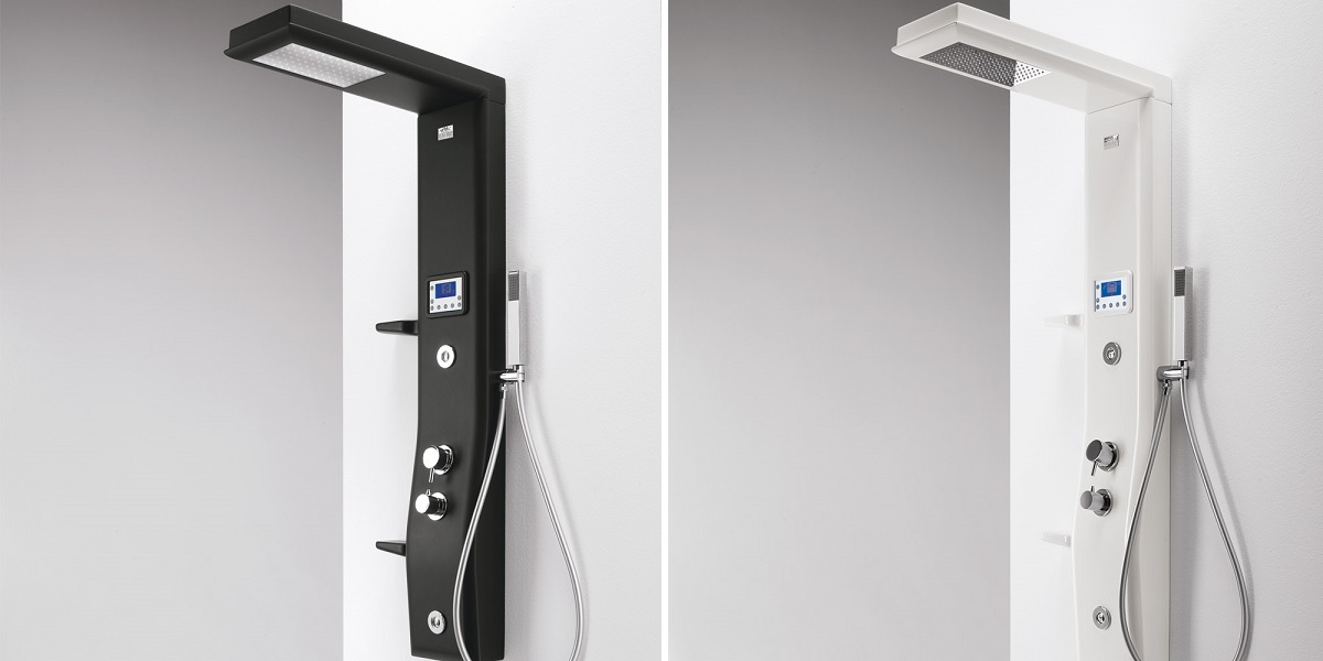 Душевая колонна Etoile Grey 160 см с изливом 4ETA7N0G Gruppo Geromin - Вид №3