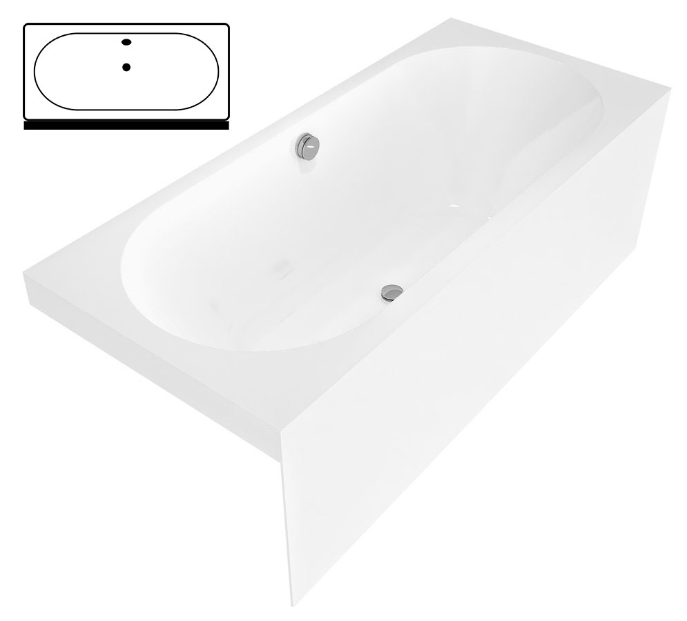 71968MN Polysan Прямоугольные ванны для двух человек 