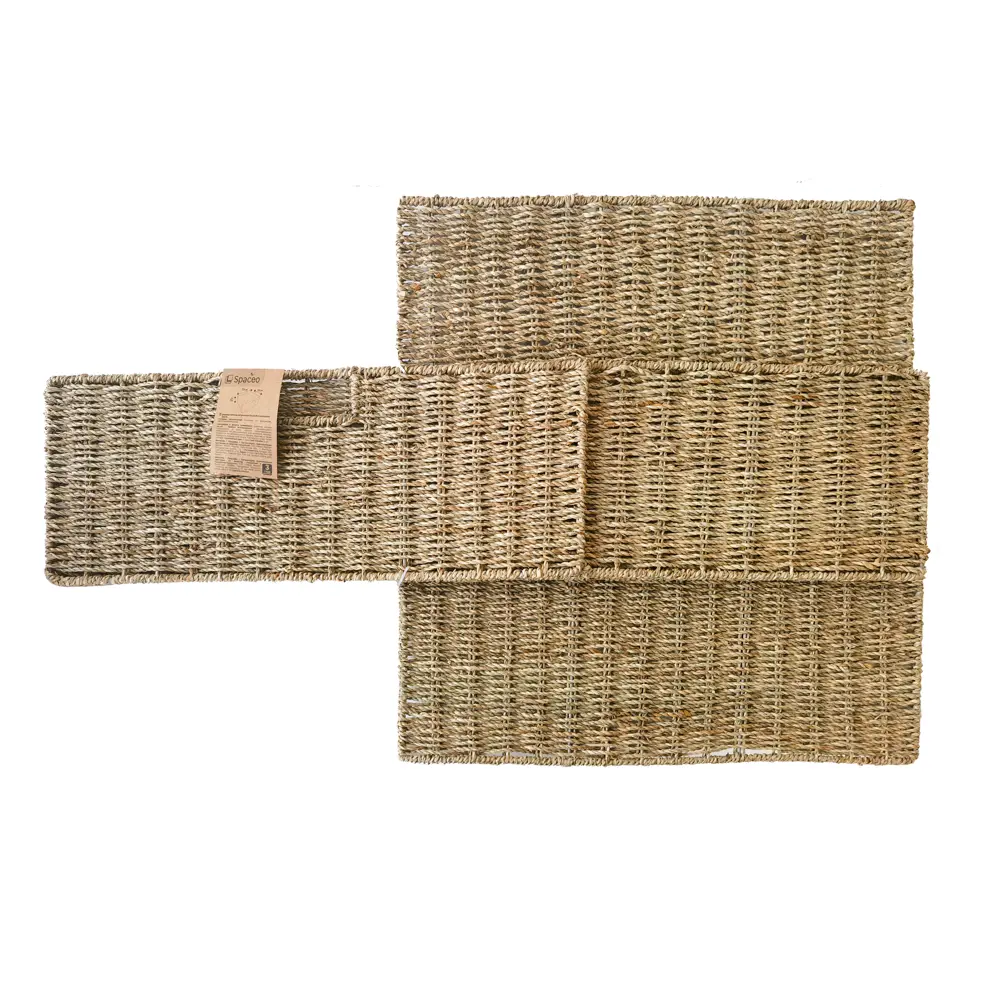 SPACEO Корзина из водорослей с крышкой для эко-интерьера 89344357 Kub STLM-1088611 - Вид №4