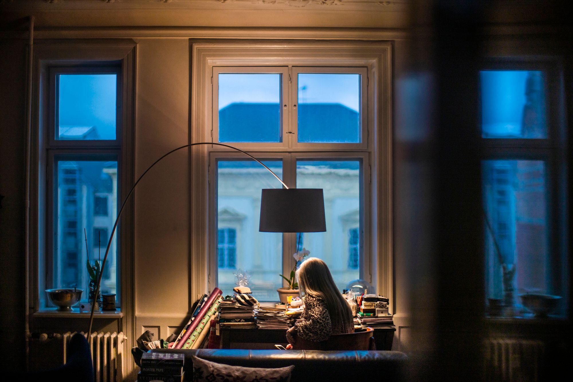 Дуговая лампа из композитного материала с металлическим основанием Foscarini ARCH-00111359 - Вид №14