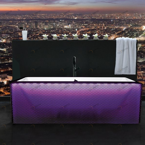 Ванна отдельностоящая Black Tears Nid D’Abeille Aquamass NIDDABEILLE