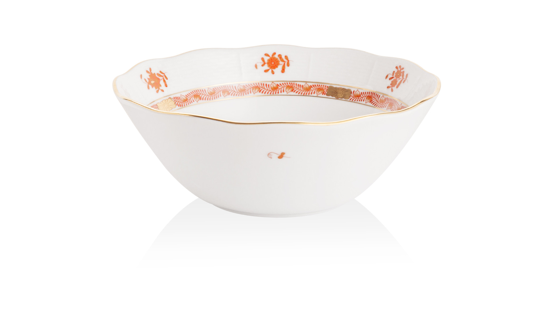 10628845 Herend Салатник круглый 20см "Аппони" (оранжевый) Фарфор  - Вид №1
