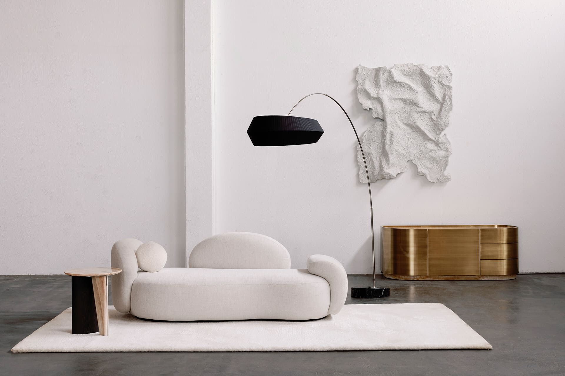 Круглый журнальный столик из оникса Greenapple FOICE ARCH-00105704 - Вид №8