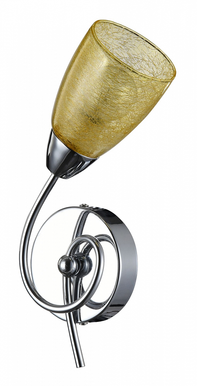 Бра настенное хром с желтым плафоном Flash FR104-01-YE FREYA MODERN 00-3957459 Хром - Вид №2