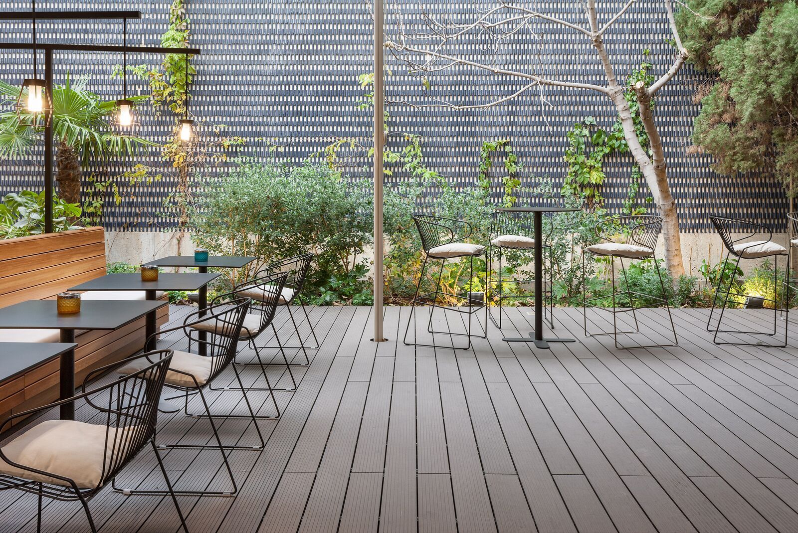 Высокий круглый садовый стол из оцинкованной стали iSimar Антиб ARCH-00108569 - Вид №3