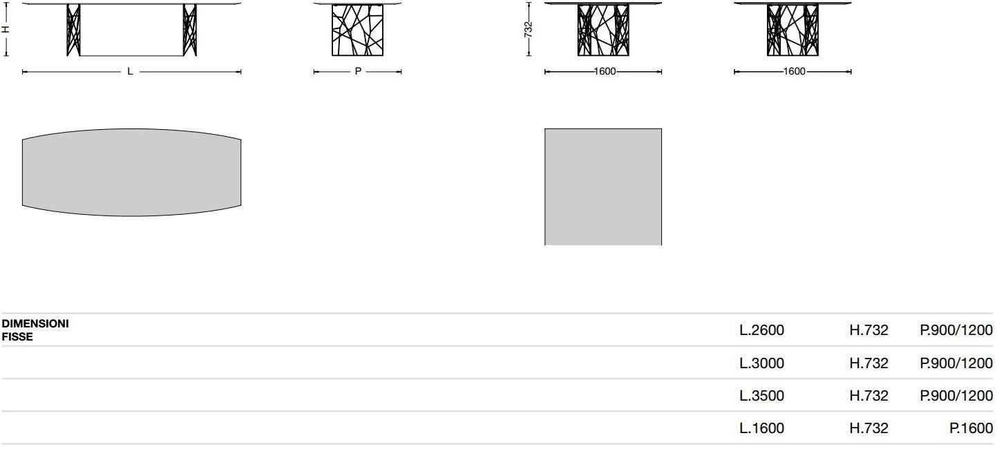 Porro Дизайнерский стальной стол sun-id-1494876 - Вид №6