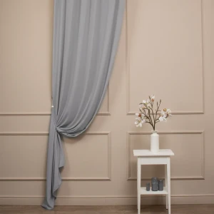 Тюль 1 п/м креп Crisp 280 см 132 г/м² цвет серый