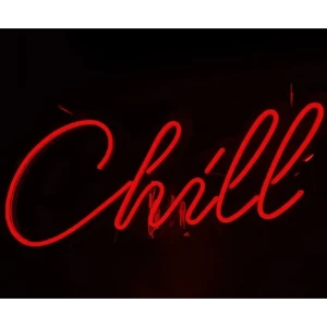 91136466 Настенный светильник светодиодный Pjneon PJ0003 Chill красный свет цвет прозрачный STLM-0496092