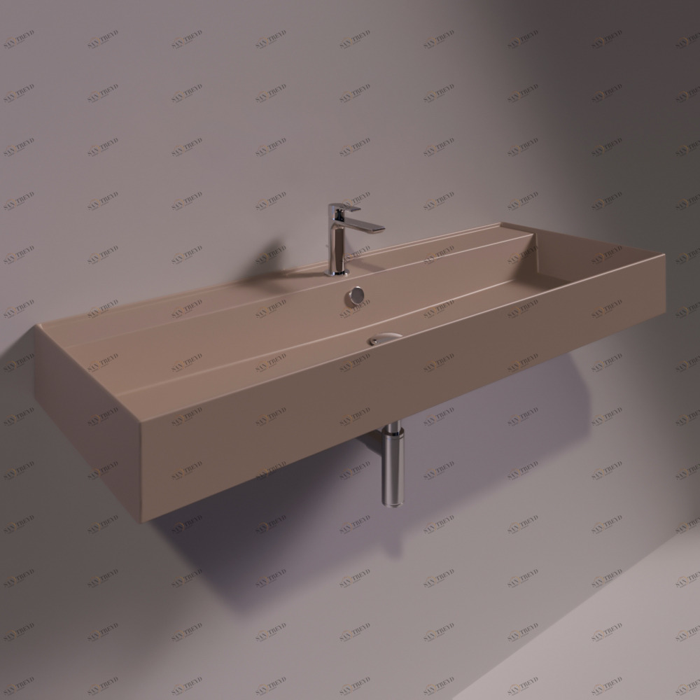 AG121MOKAMATT Подвесная раковина настенная прямоугольная Simas Agile