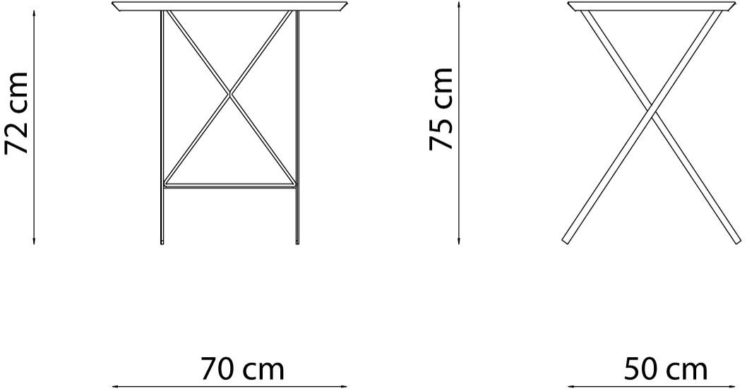 Vermobil Складной металлический садовый стол Step St7050 - st7070 - Вид №4