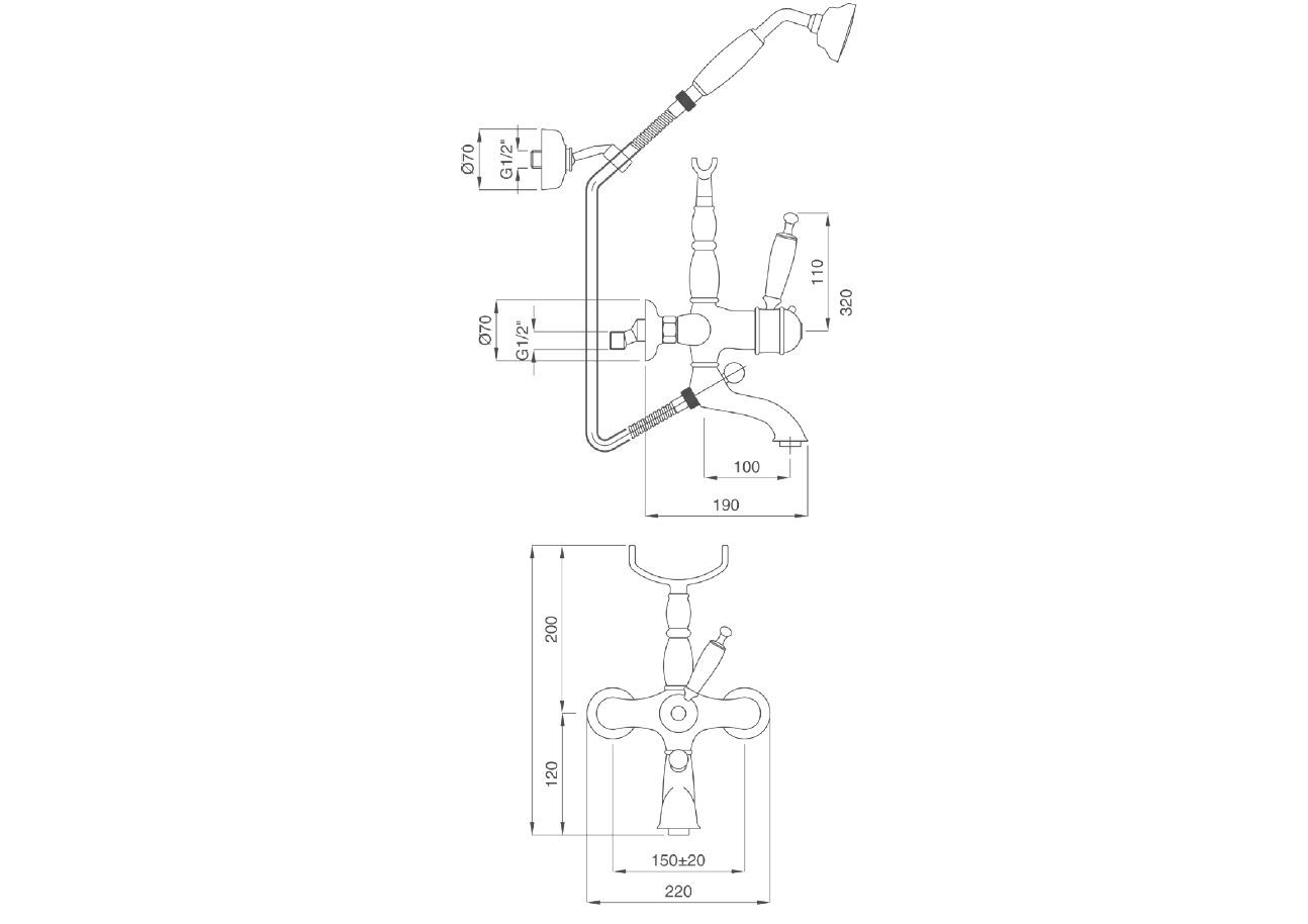 Наружная термостатическая ванна Gaia Mobili Complements ARCH-00134430 - Вид №2