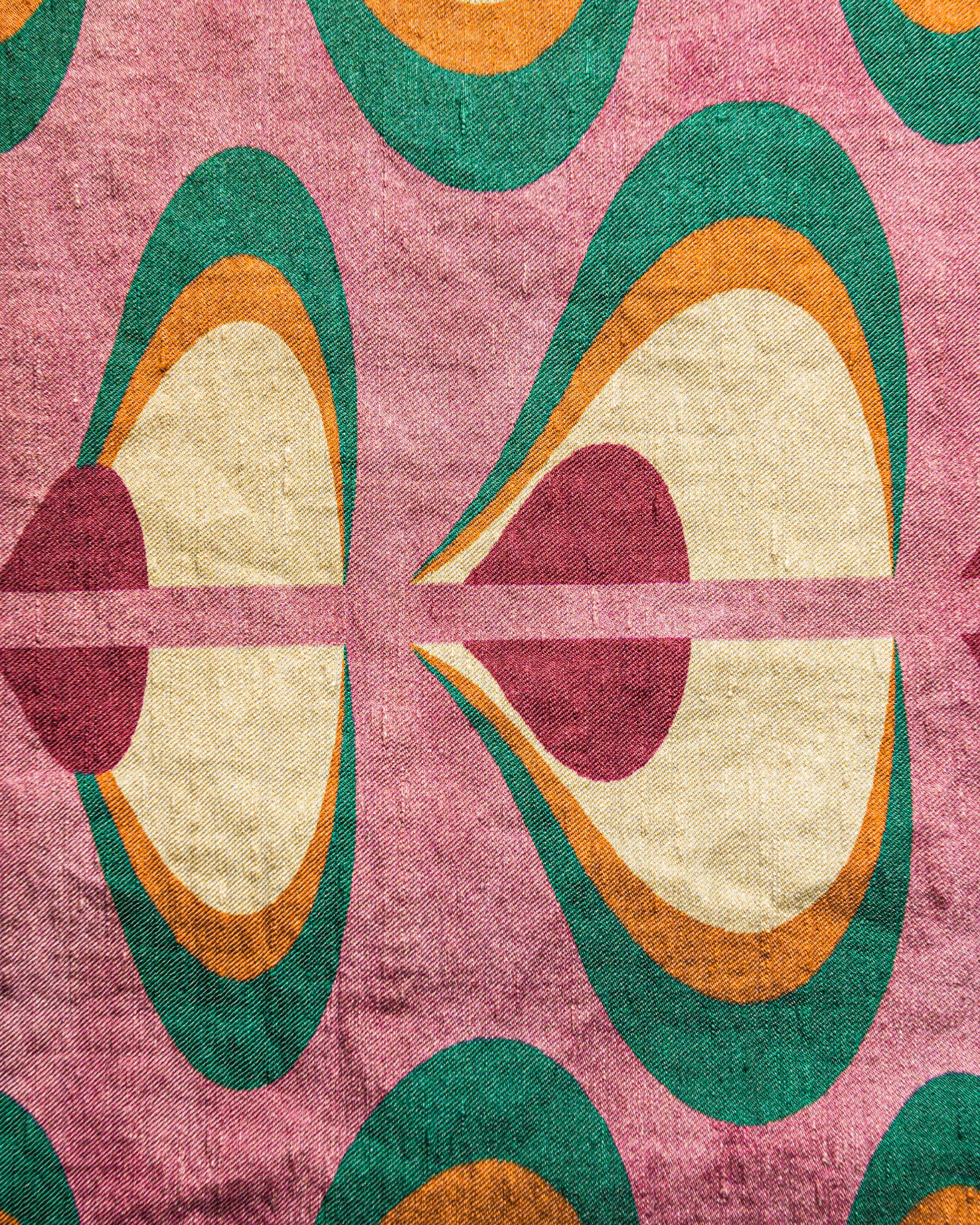 Ткань из льна, полиамида и эластана с графическим рисунком The House of Lyria CELENO ARCH-00137599 - Вид №2