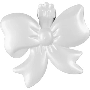 Клипса Бант металл цвет жемчуг