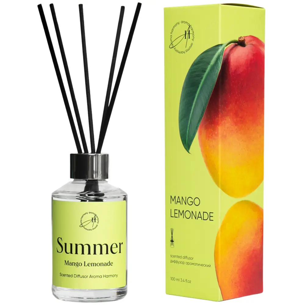 AROMA HARMONY Диффузор Summer Mango Lemonade с тропическим ароматом 89359599 STLM-1570187