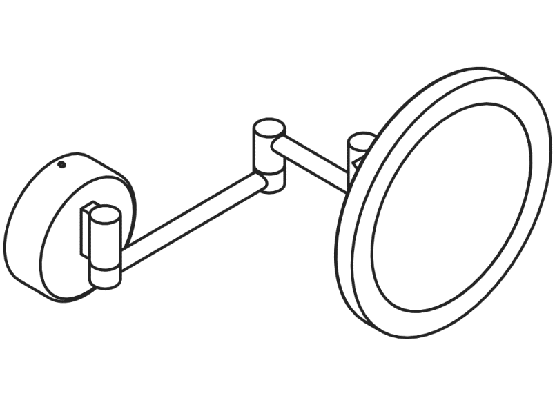 950.01.26002 Косметика с подсветкой HEWI Spiegel  - Вид №2
