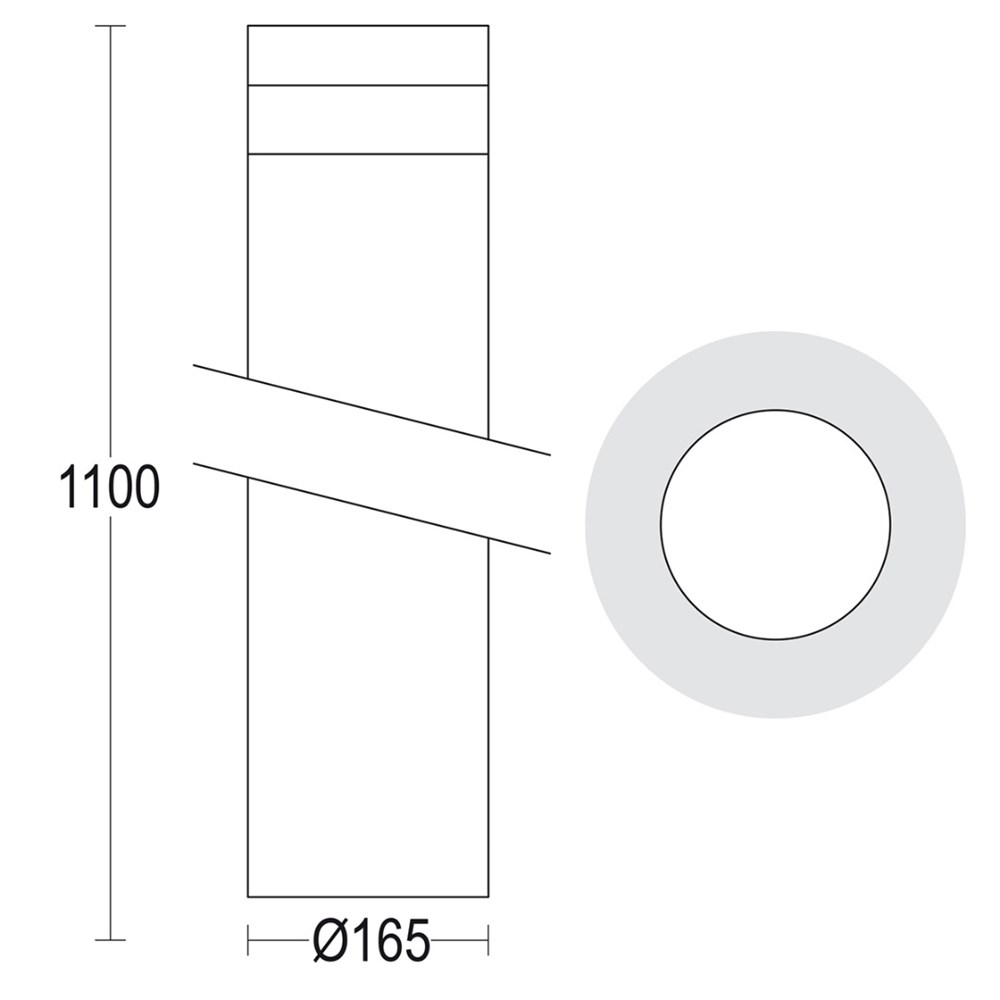 MaxiTondo 1100 Ghidini Tondo .05 Темно-Cерый (Матовый) - Вид №1