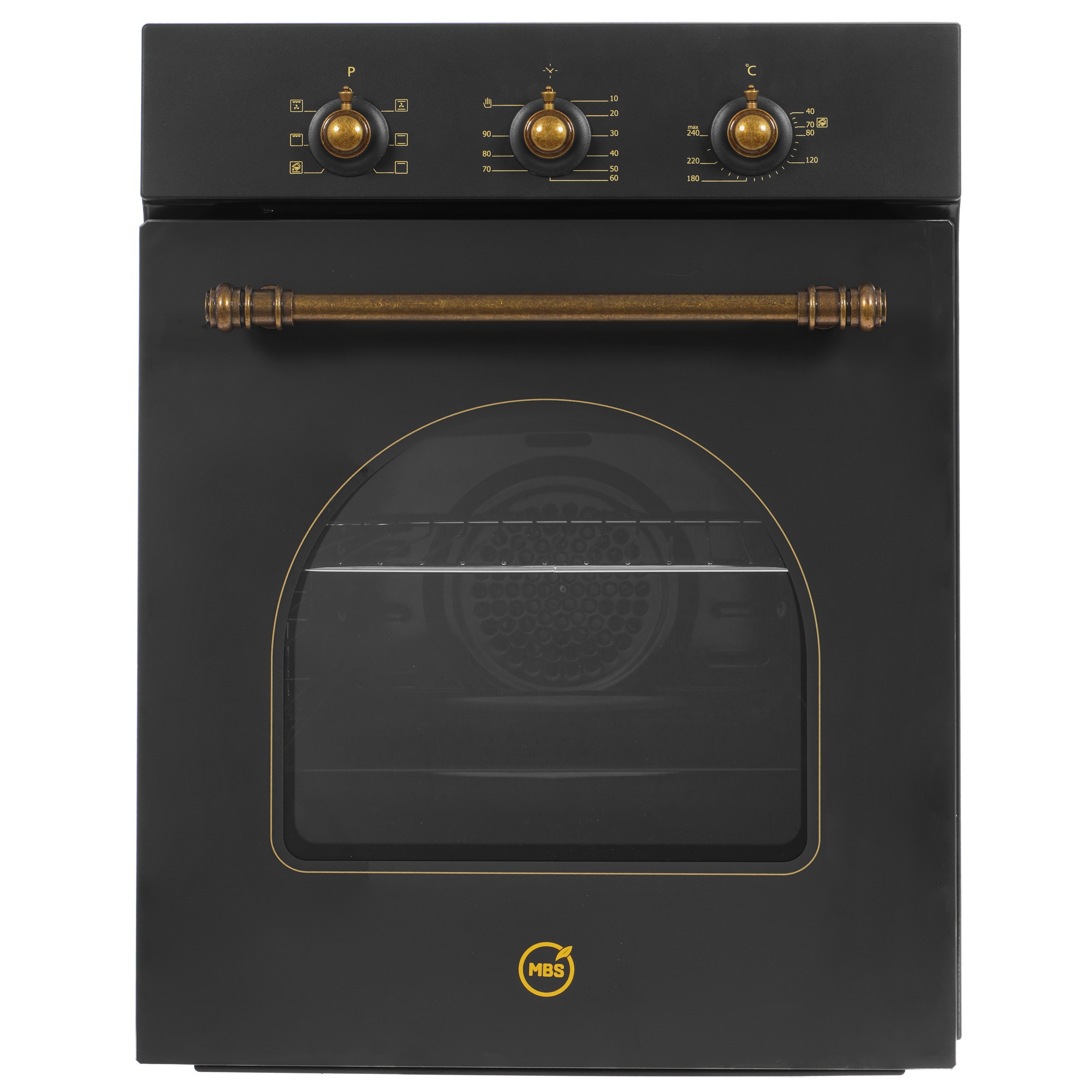 1197018 Электрический духовой шкаф MBS DE-453BL черный STDN-0035572