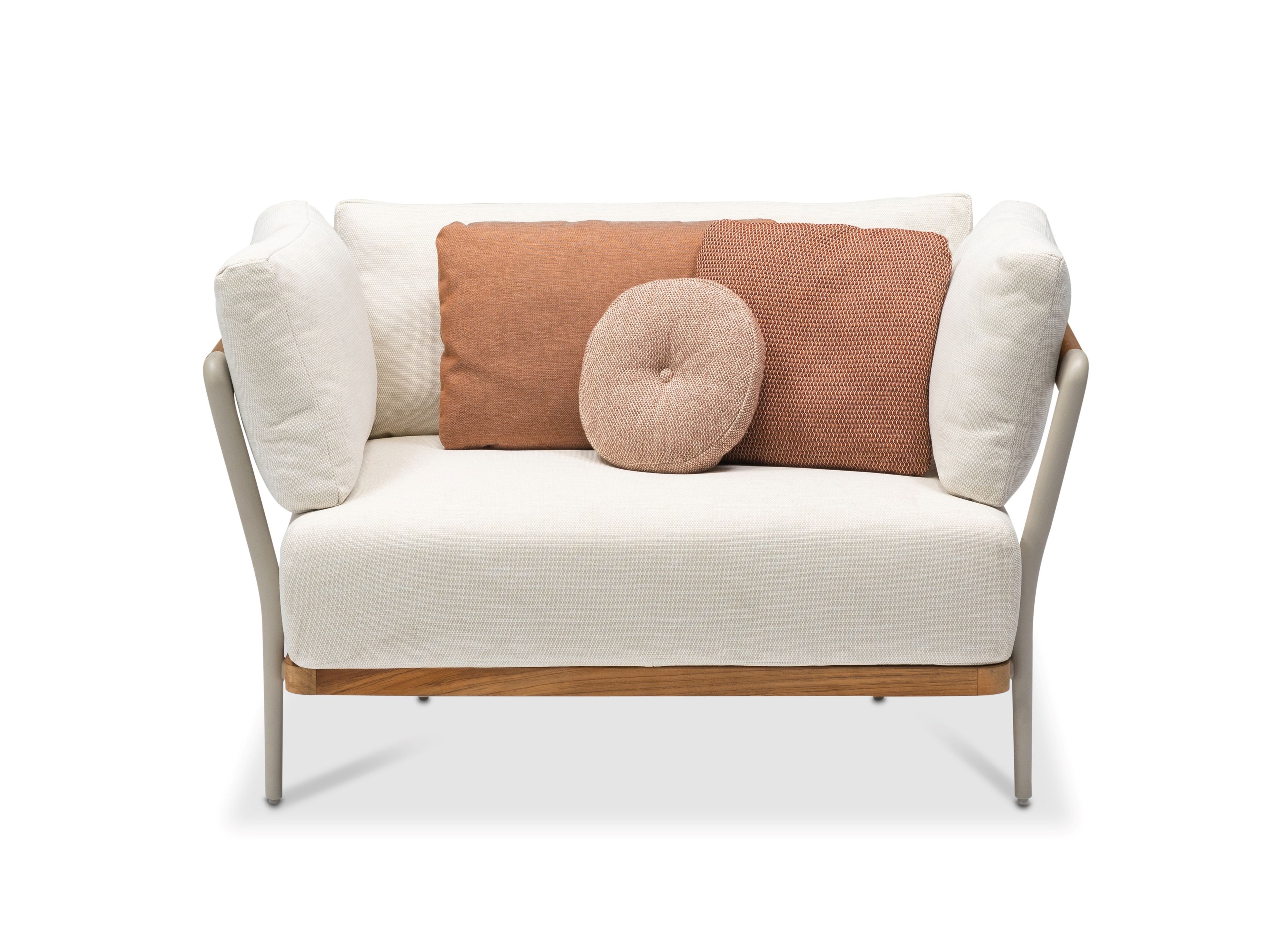 Мягкое тканевое садовое кресло с подлокотниками MANUTTI Flows ARCH-00014148 - Вид №2