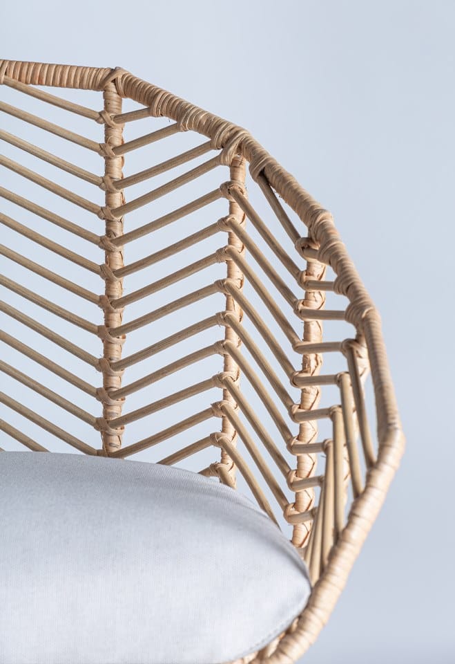 Стул из ротанга и красного дерева Vical Home Plissé Rattan ARCH-00126179 - Вид №3