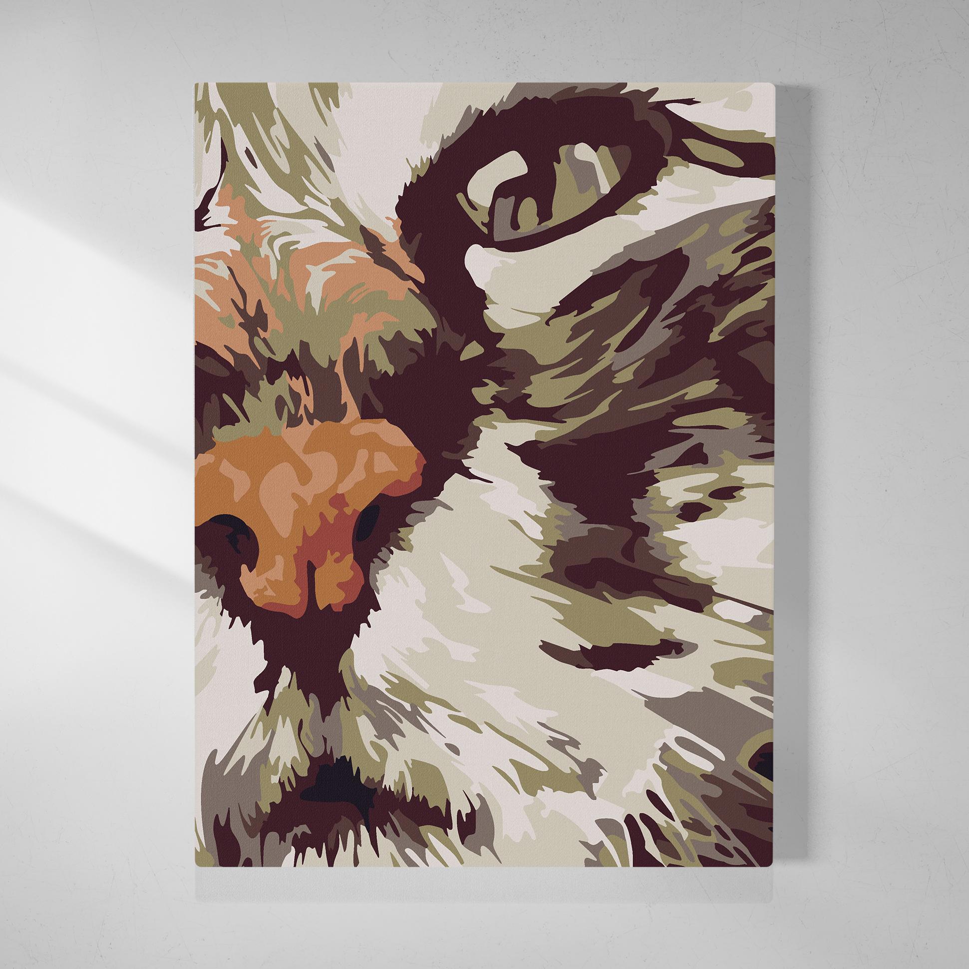 90280053 Картина по номерам Кошачья Мордочка - p54159 STLM-0165888 RED PANDA