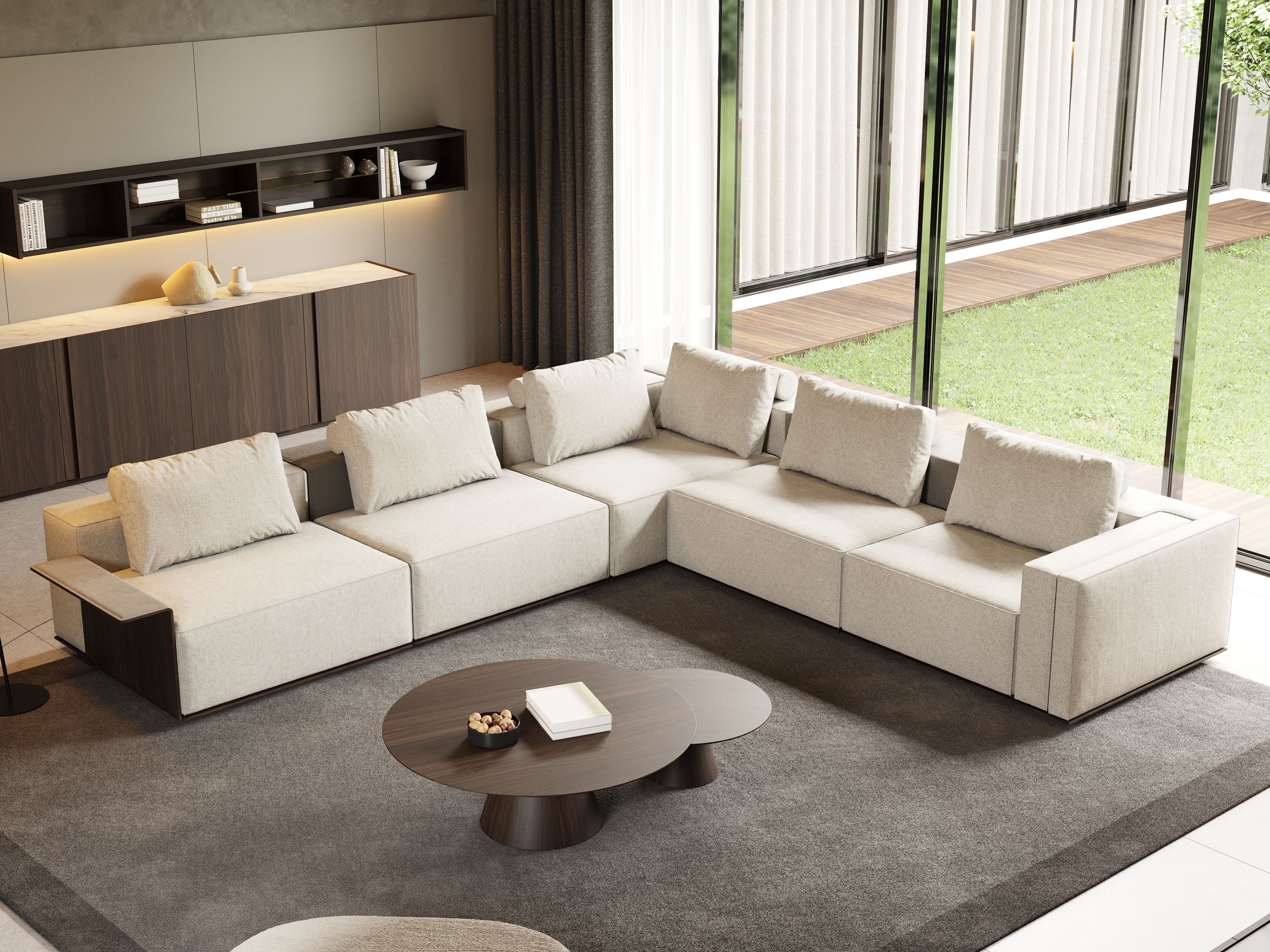 Угловой диван из ткани Stylish Club Landform ARCH-00120997 - Вид №8