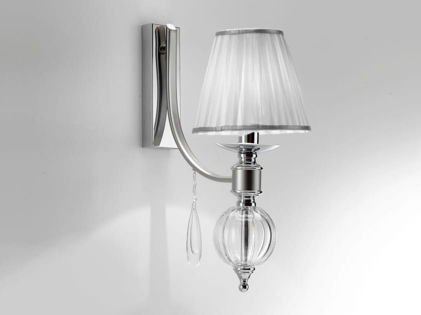 Настенный светильник из латуни и стекла Cremasco Illuminazione 7330/1AP-CR ARCH-00150887