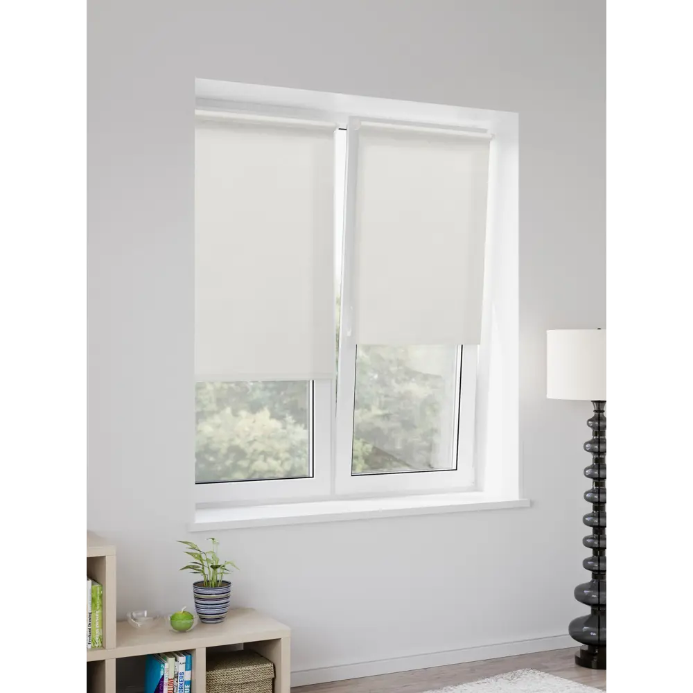 Рулонная штора MIAMOZA 50x160 см нежного экрю с боковой цепочкой 86906810 STLM-1045373 - Вид №6