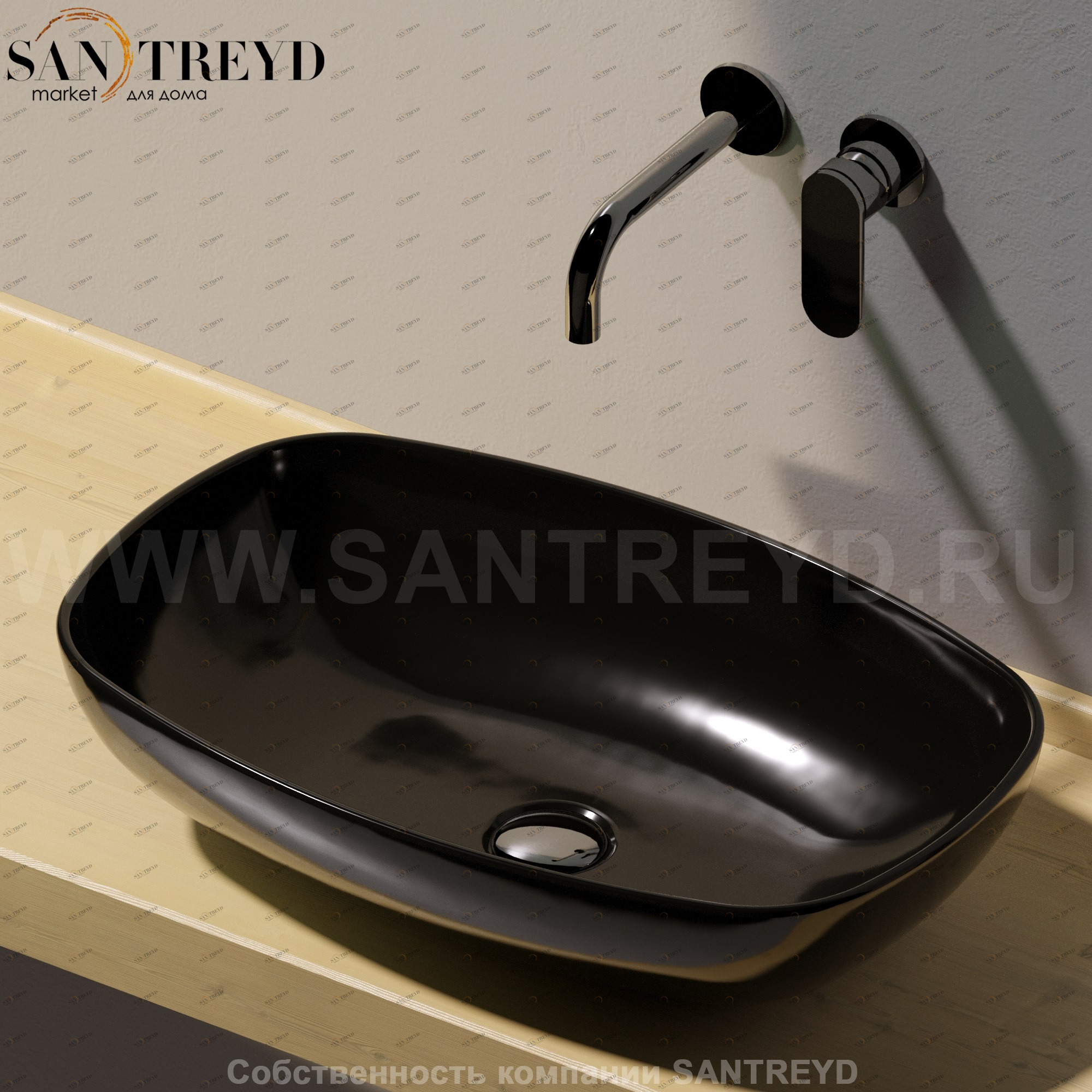 ND60A9017 Накладная раковина на столешницу  прямоугольная Ceramica Flaminia Nuda