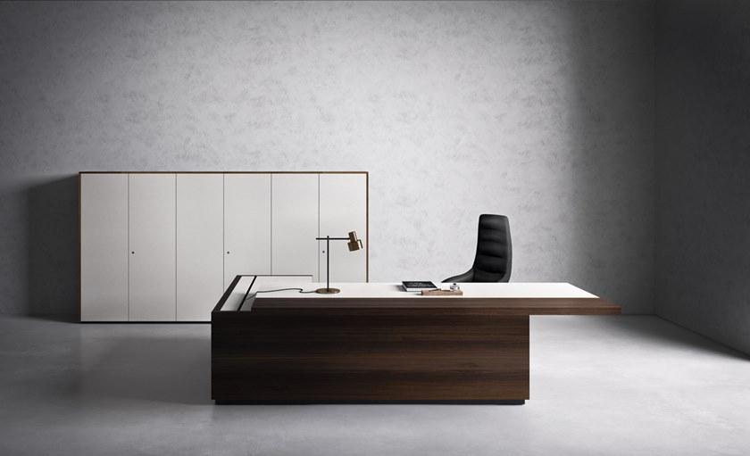 Sinetica Исполнительный угловой письменный стол с ящиками More sun-id-1489693 - Вид №1